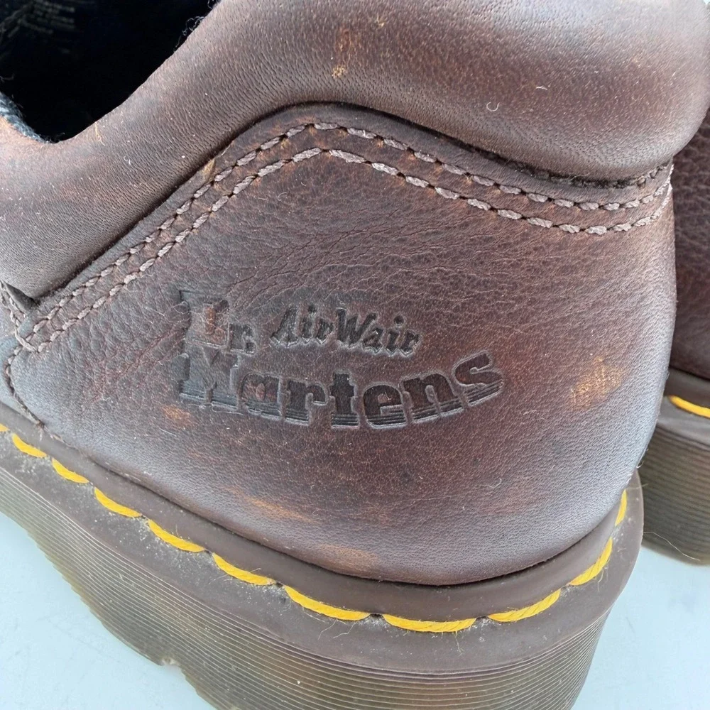 Vintage Dr. Doc Martens Brown Shoes Leather Oxford Y2K 90s Men 12 Lug 10940 Work